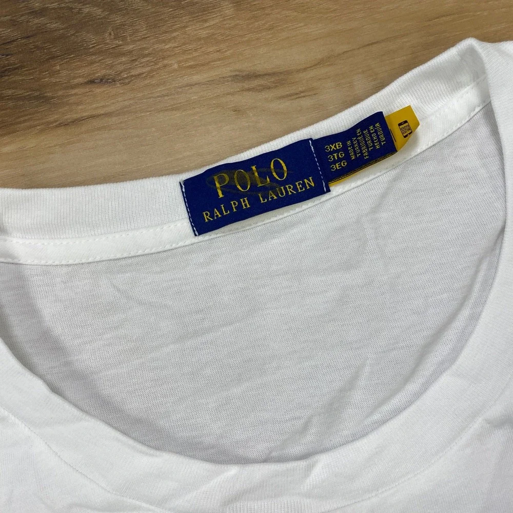 Polo Ralph Lauren T-Shirt 3XB Polo Bear Graphic Cotton Big & Tall White